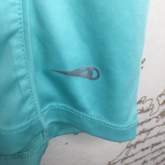 GrandSlam Size XS Turquoise Tennis Sport V-neck Collar Active Tank - Picture 3 of 6